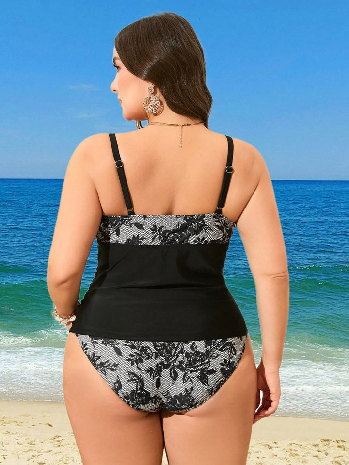 Costum de baie SHEIN, mix culori