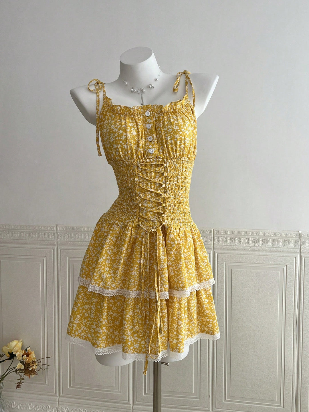 Rochie scurtă SHEIN, galben