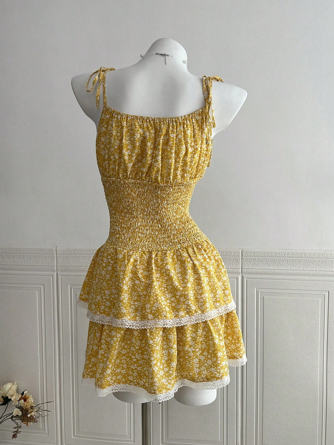 Rochie scurtă SHEIN, galben