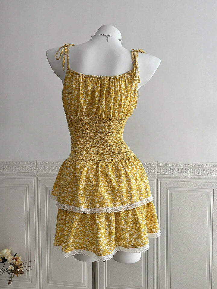 Rochie scurtă SHEIN, galben