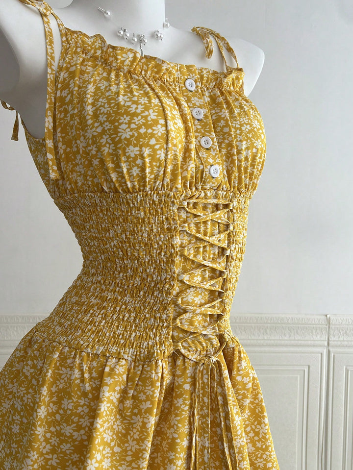 Rochie scurtă SHEIN, galben