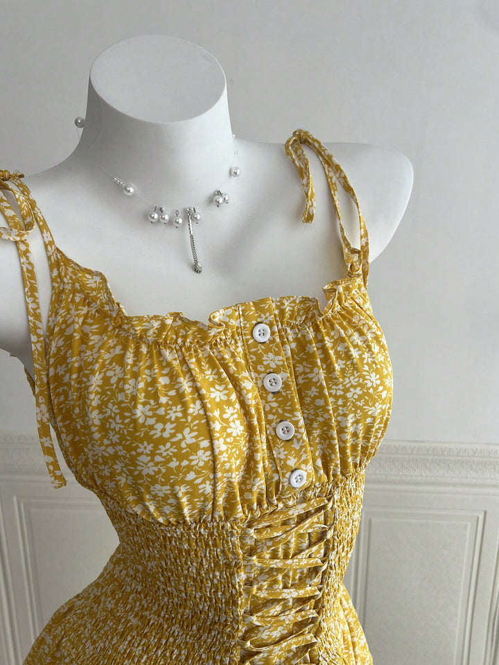 Rochie scurtă SHEIN, galben