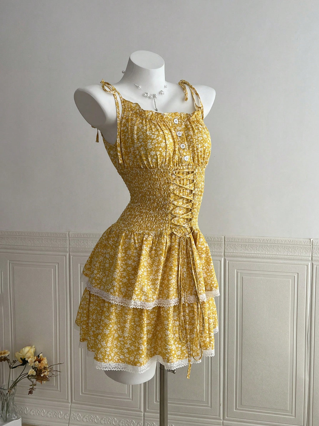 Rochie scurtă SHEIN, galben
