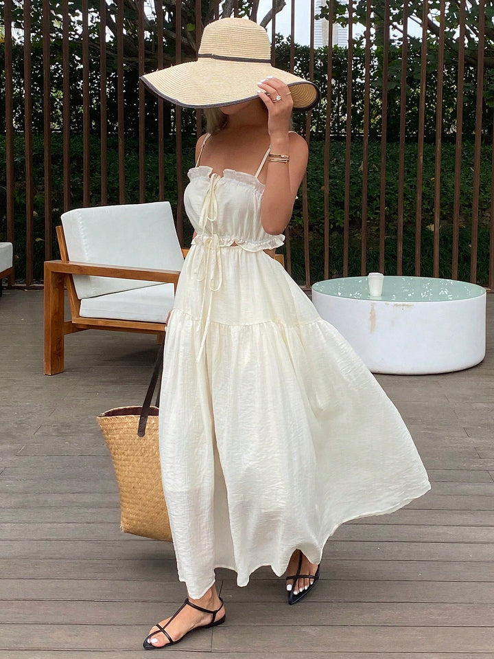Rochie maxi SHEIN, portocaliu