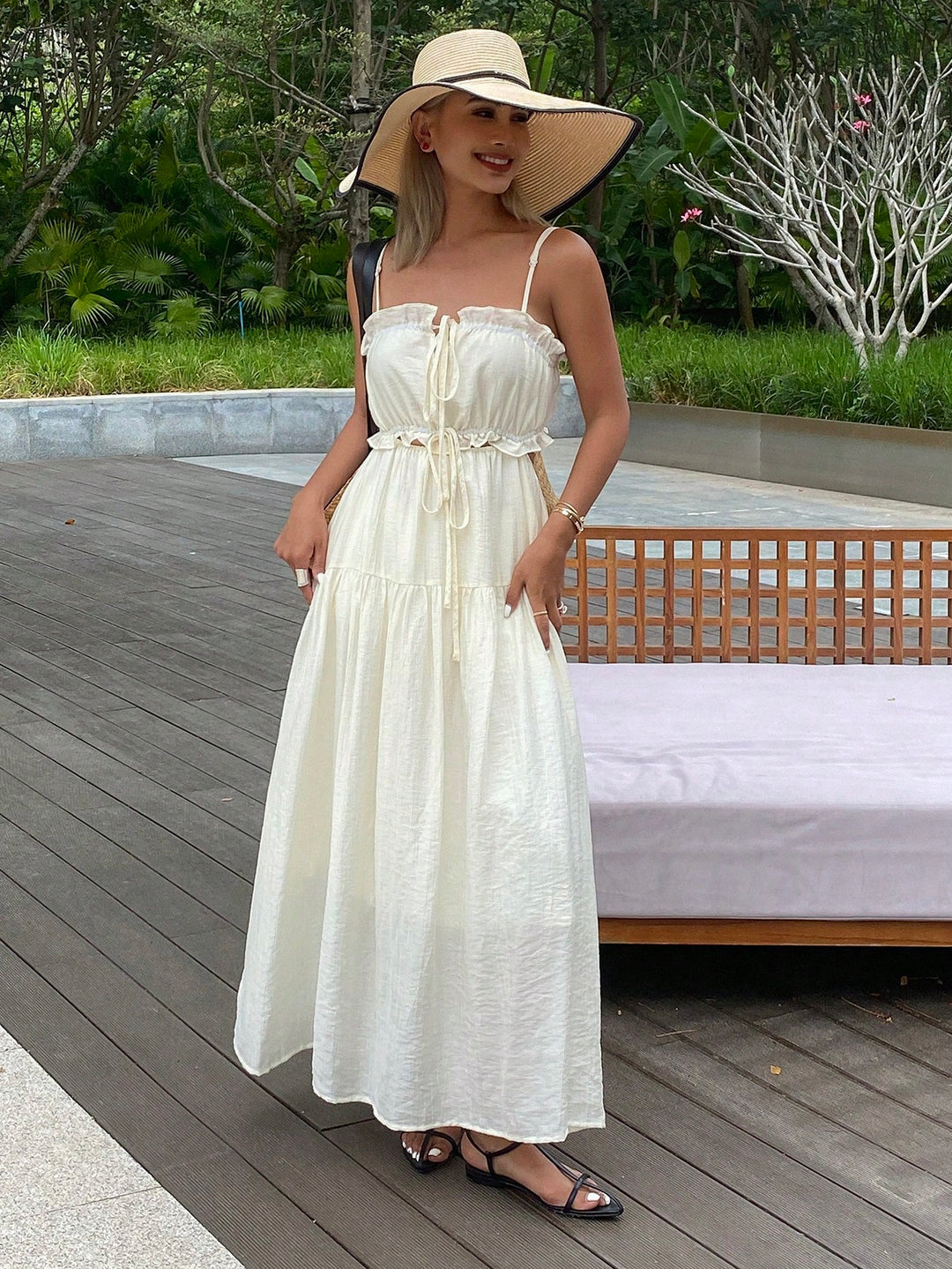 Rochie maxi SHEIN, portocaliu