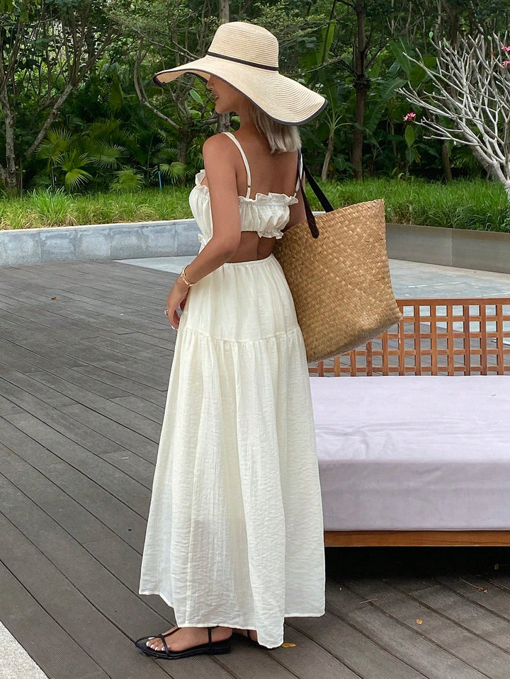 Rochie maxi SHEIN, portocaliu