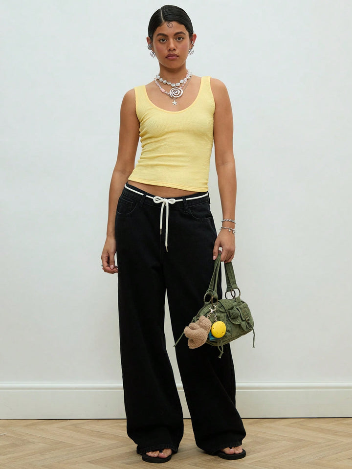 Top SHEIN, galben