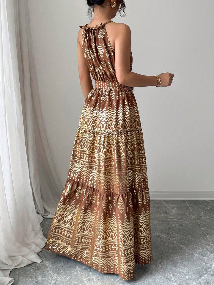 Rochie maxi Shein, mix culori