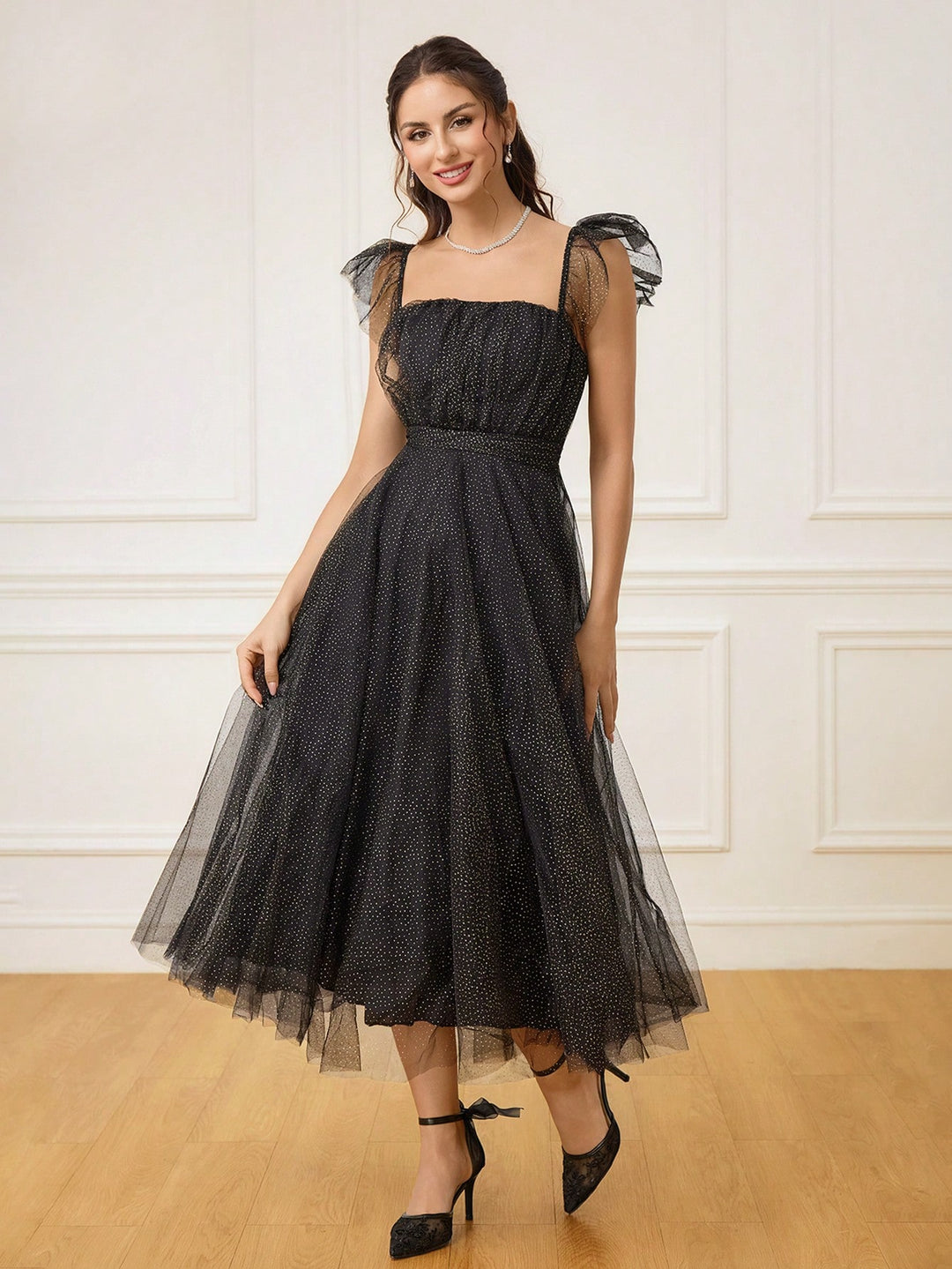 Pantofi cu toc SHEIN, negru