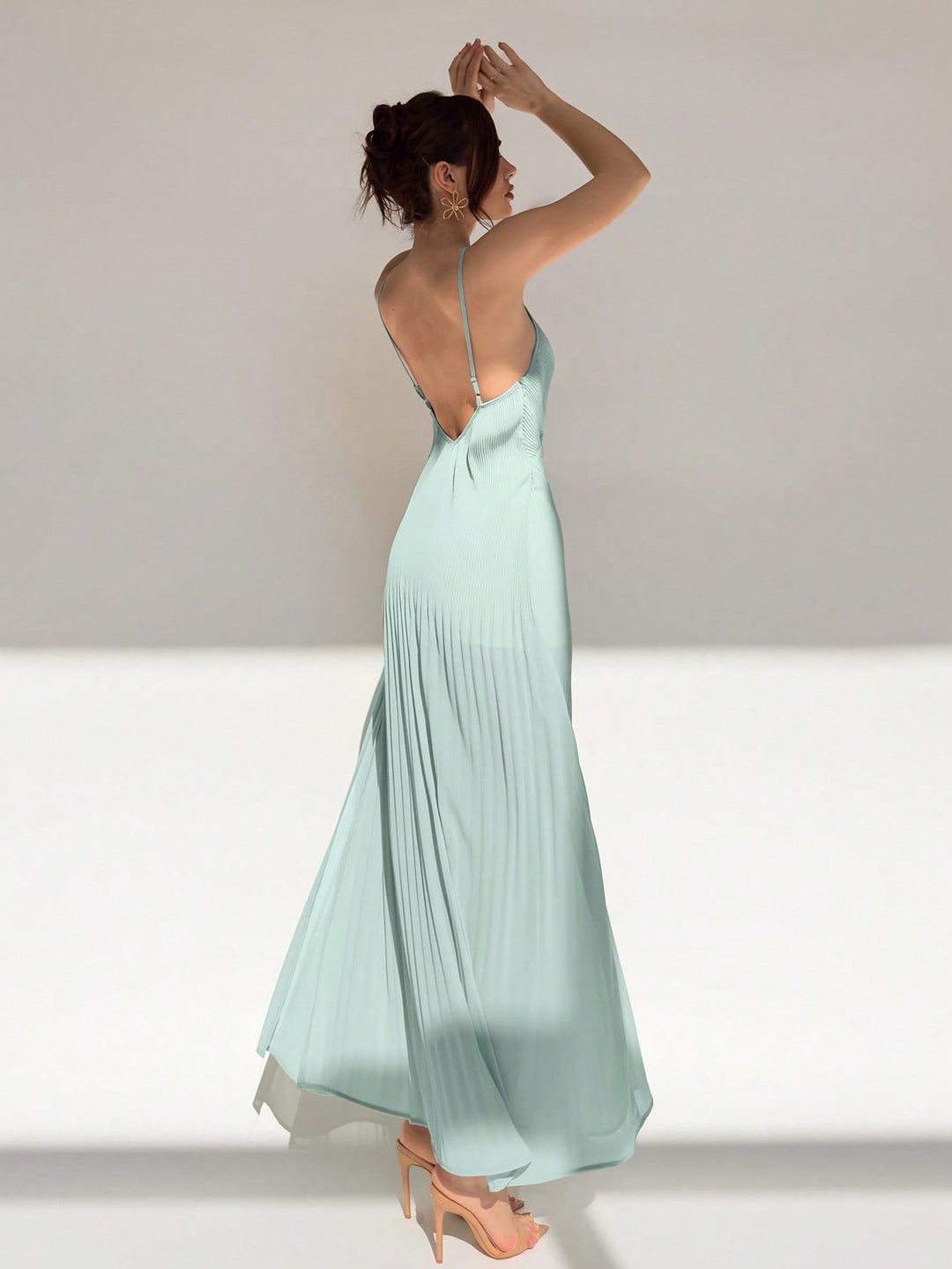 Rochie maxi SHEIN, verde