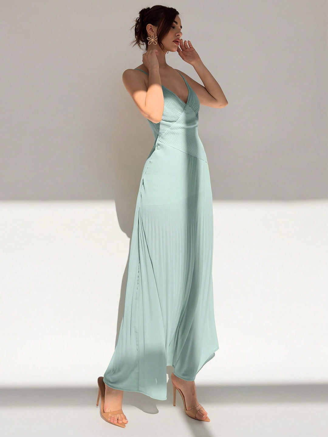 Rochie maxi SHEIN, verde