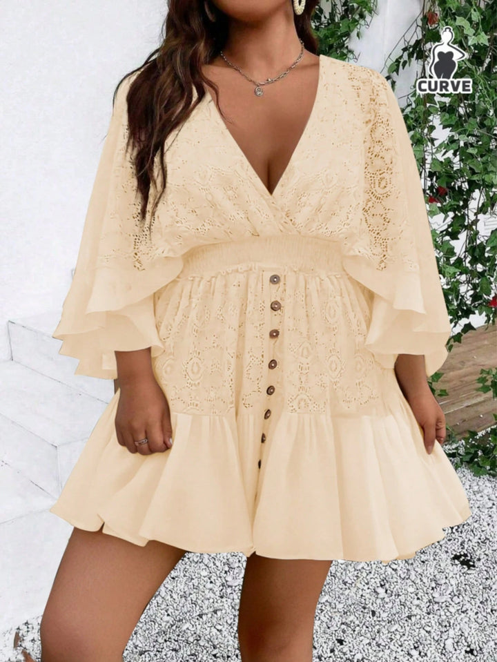 Rochie mini SHEIN, crem