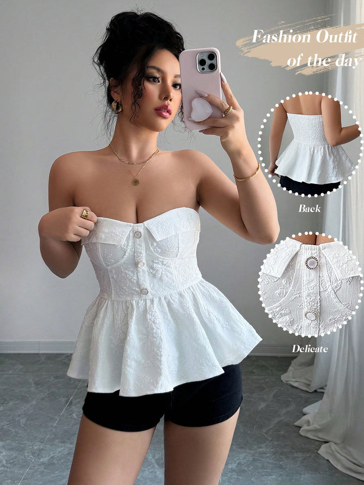 Top SHEIN, alb