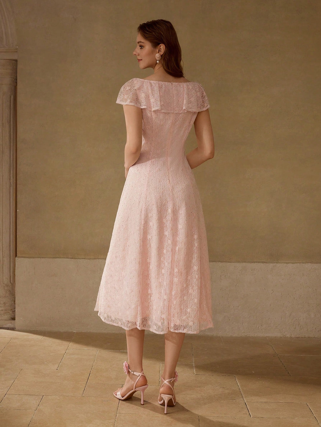 Rochie de ocazie SHEIN, roz