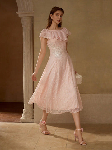 Rochie de ocazie SHEIN, roz