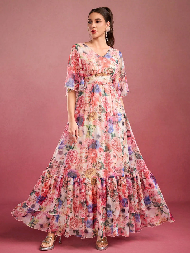 Rochie maxi SHEIN, mix culori