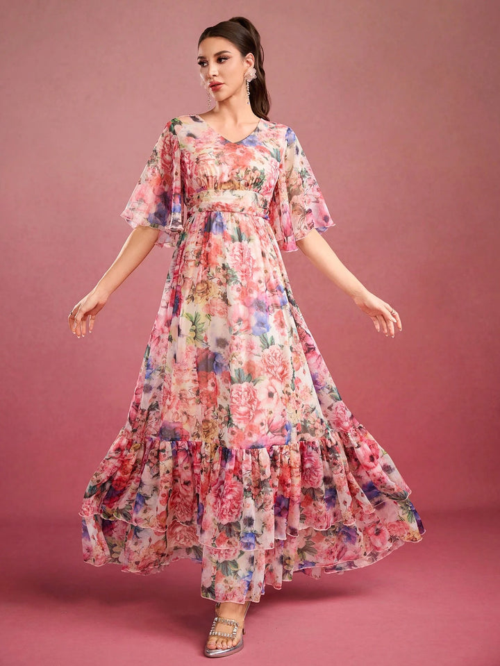 Rochie maxi SHEIN, mix culori