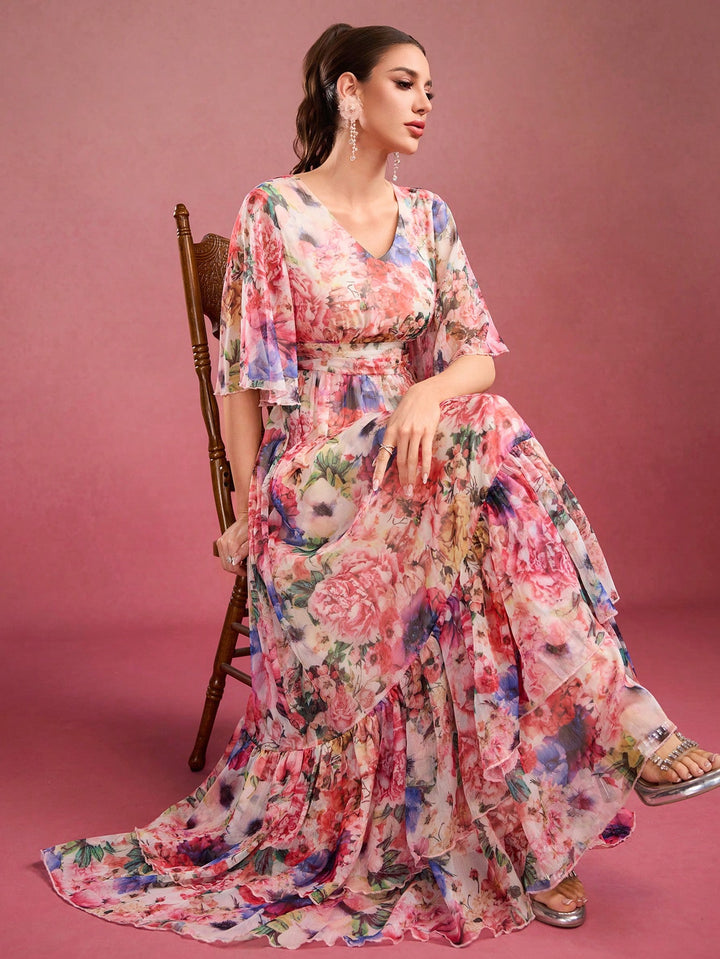 Rochie maxi SHEIN, mix culori