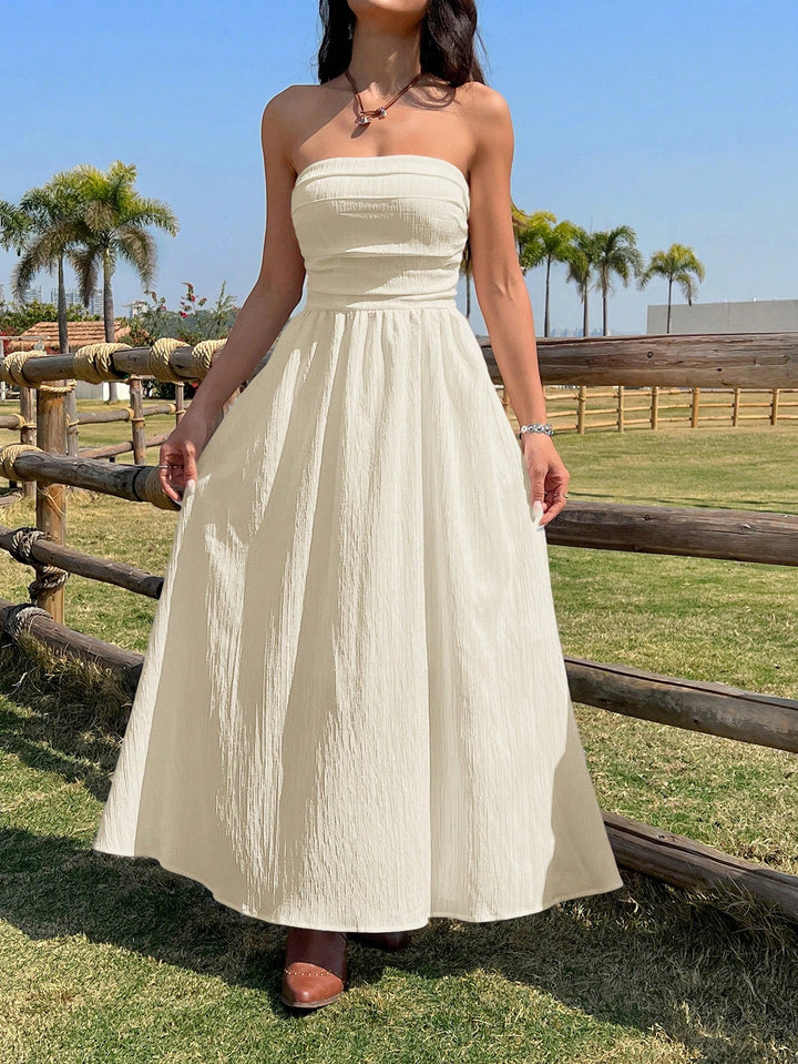 SHEIN maxi ruha, bézs