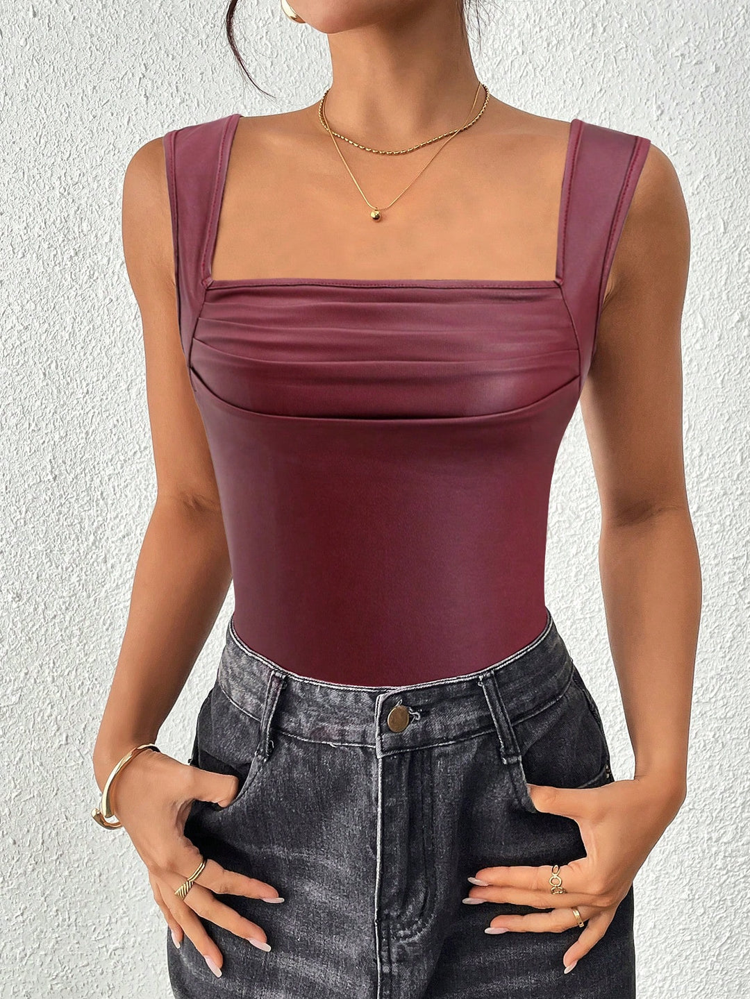 Body SHEIN, vișiniu
