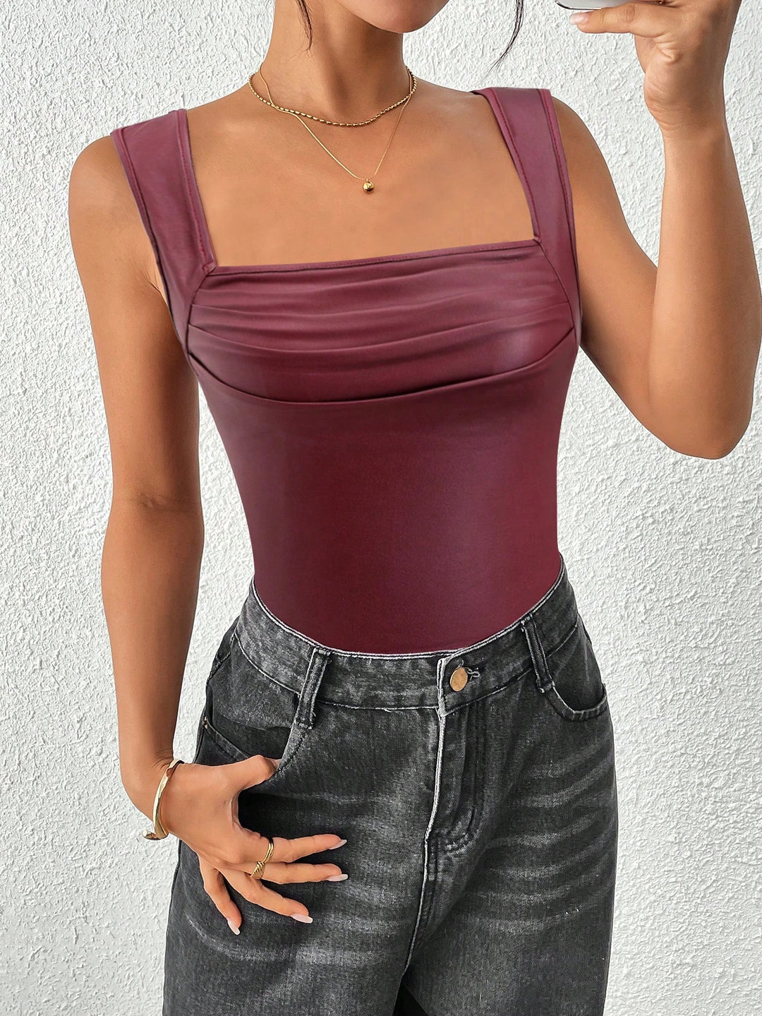Body SHEIN, vișiniu
