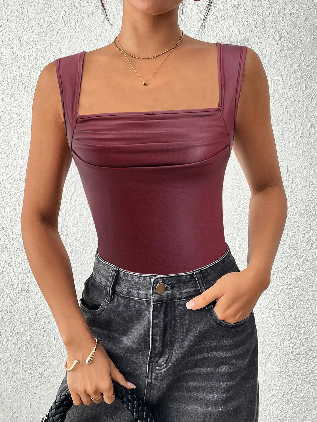 Body SHEIN, vișiniu