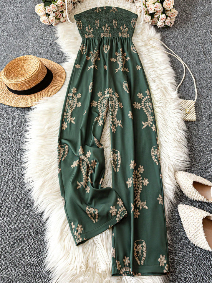 Shein hosszú jumpsuit, zöld
