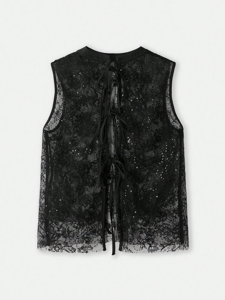 Shein top, fekete