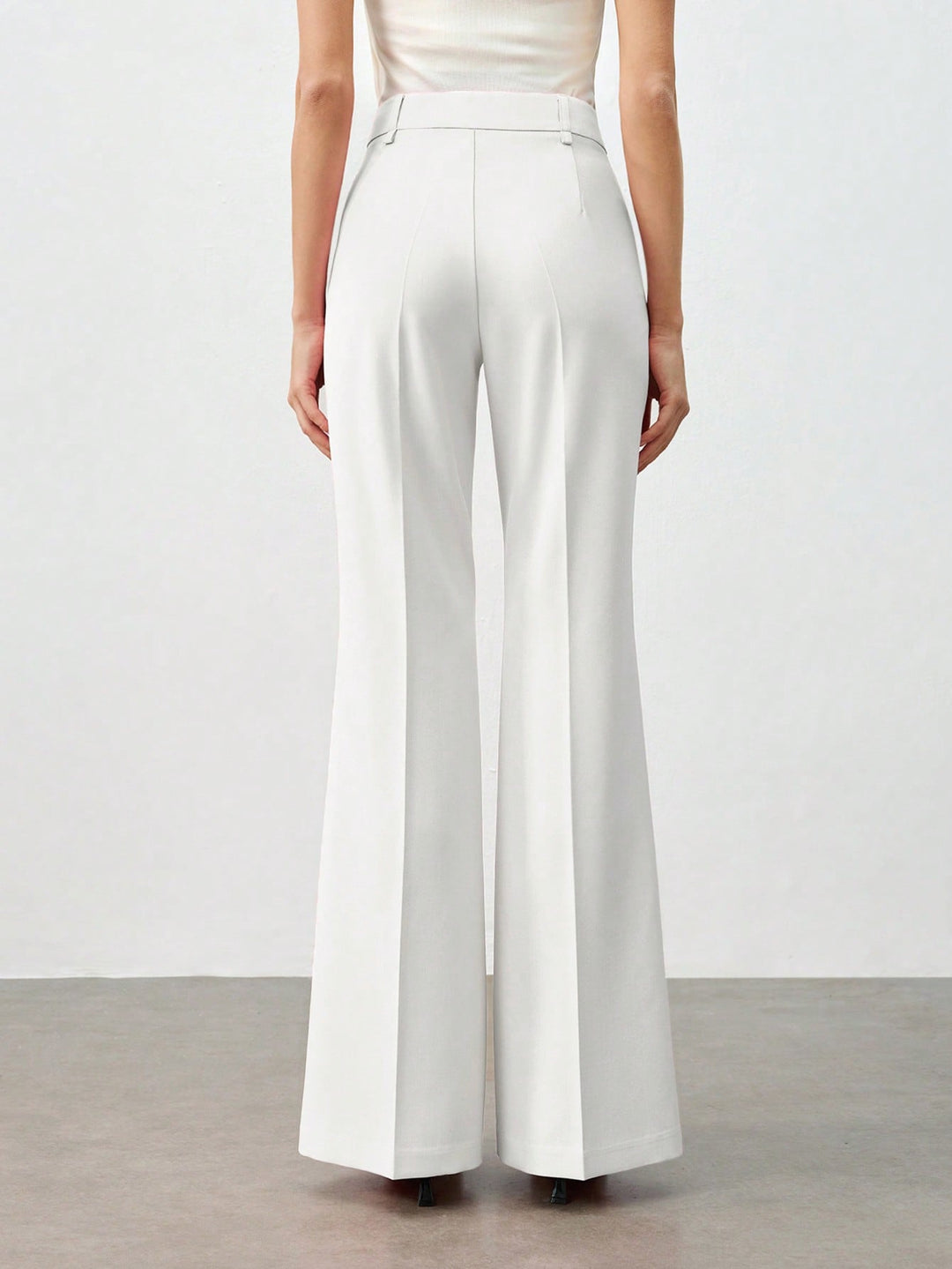 Pantalon SHEIN, alb