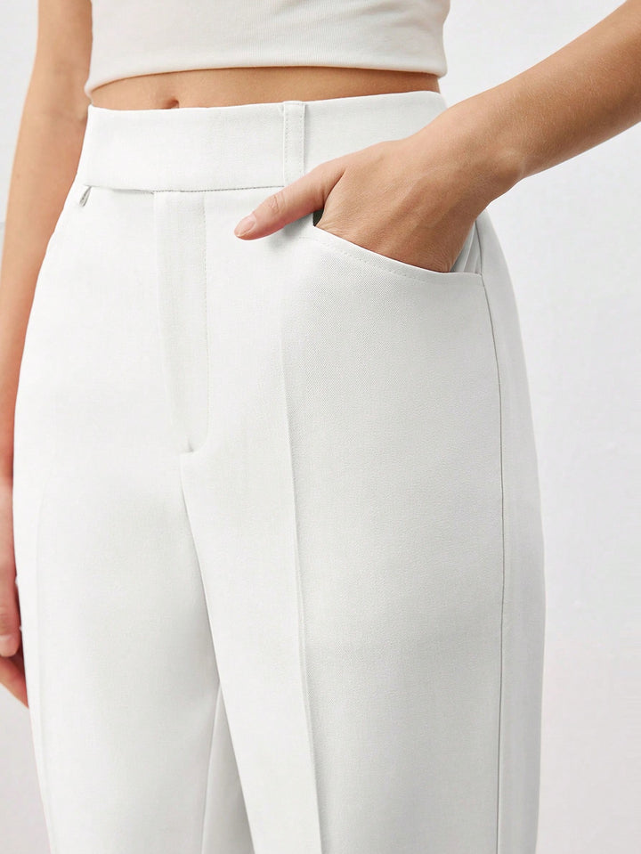 Pantalon SHEIN, alb