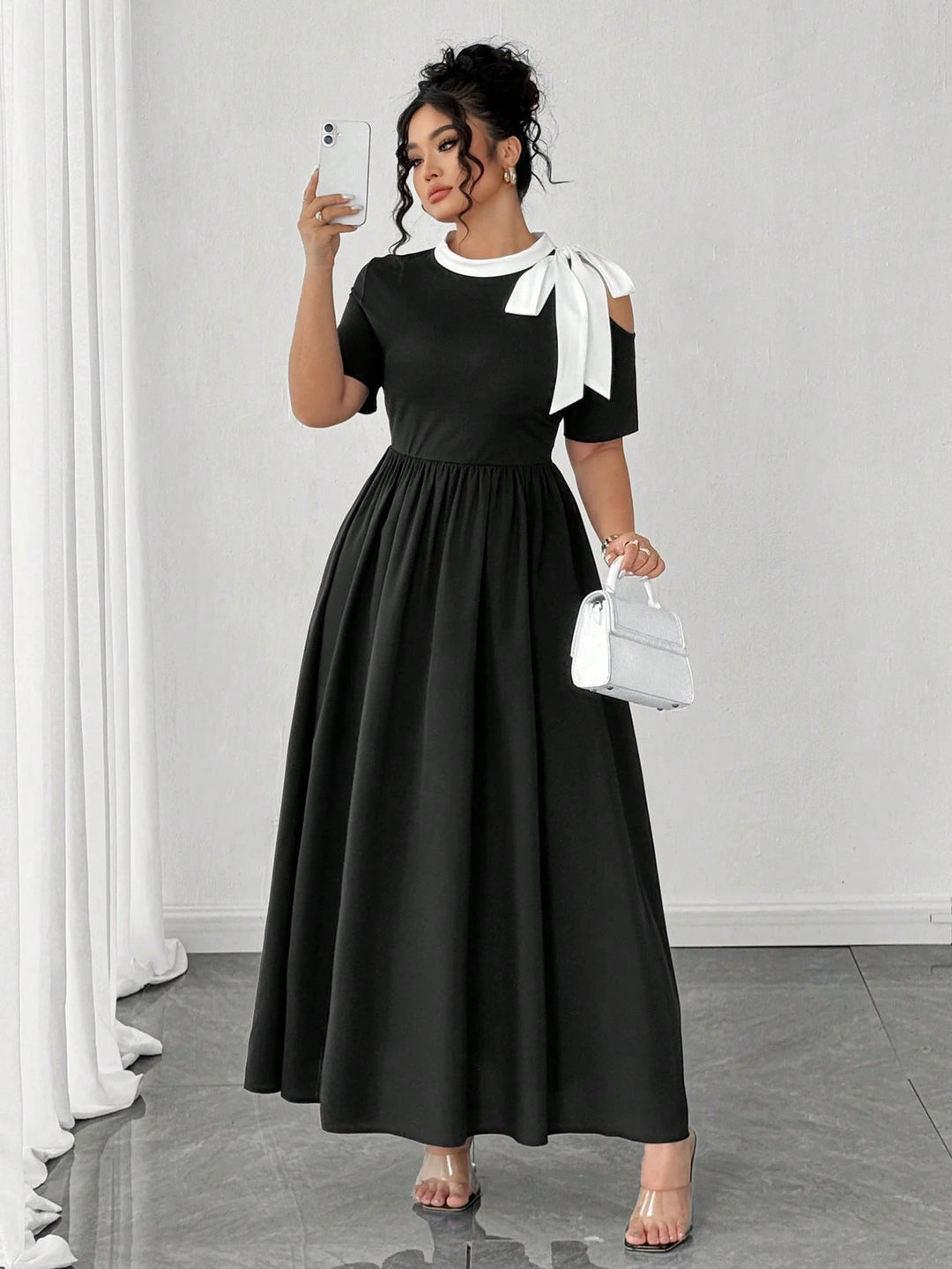 Rochie maxi SHEIN, negru