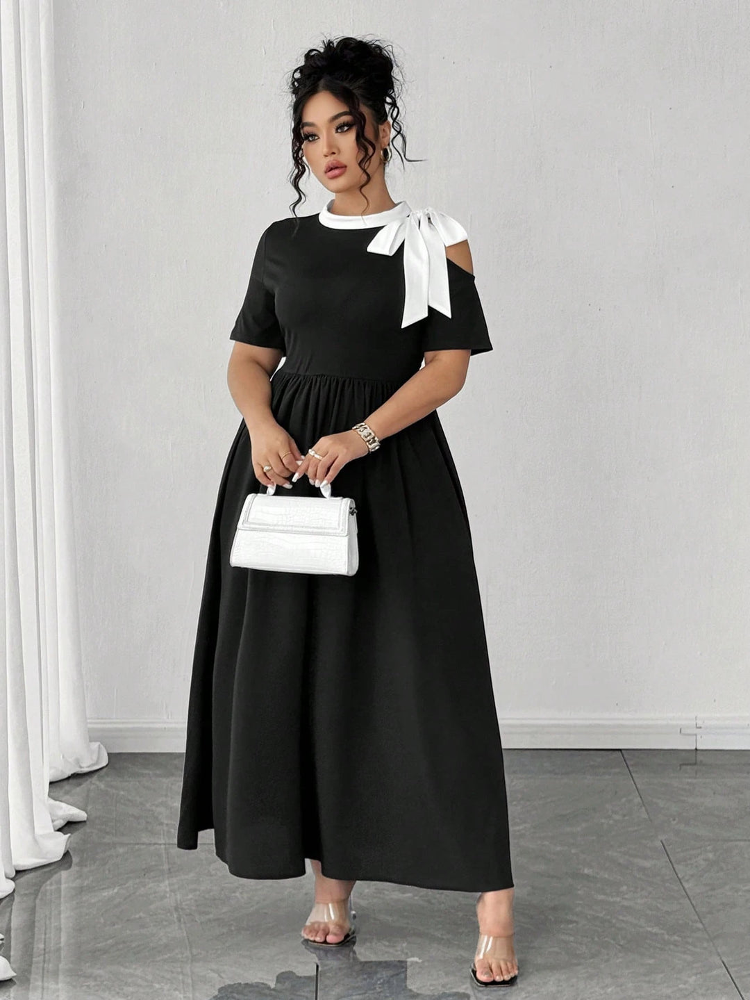 Rochie maxi SHEIN, negru