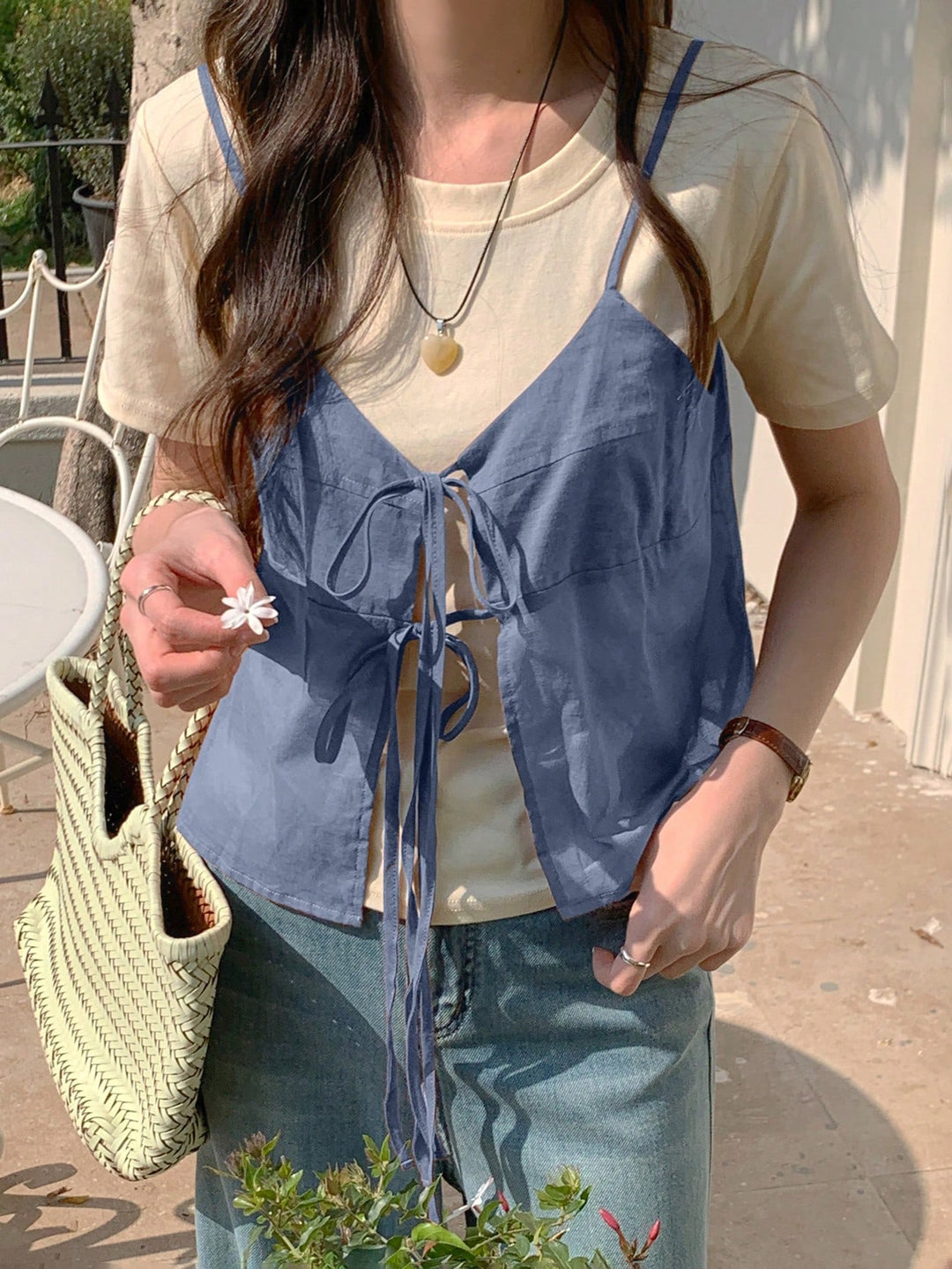 SHEIN kék top