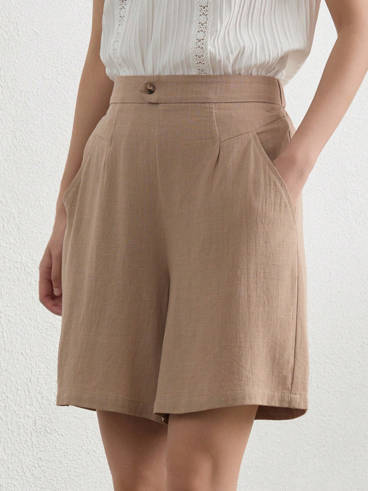 Pantaloni scurți SHEIN, kaki