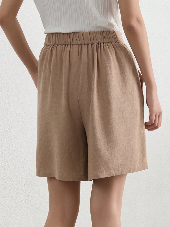 Pantaloni scurți SHEIN, kaki