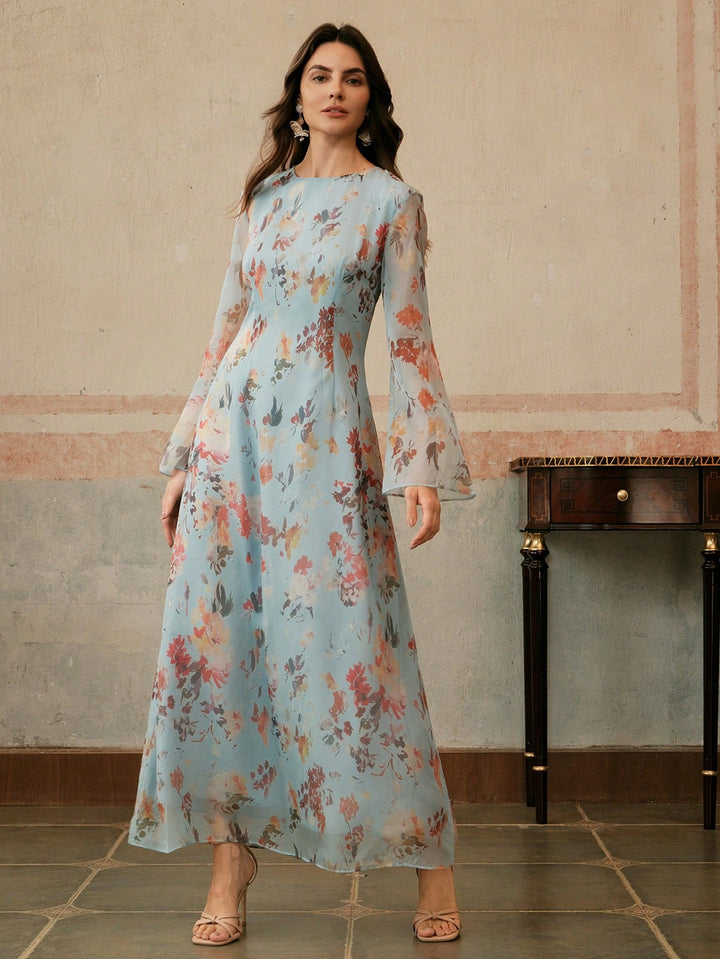 Rochie maxi SHEIN, albastru
