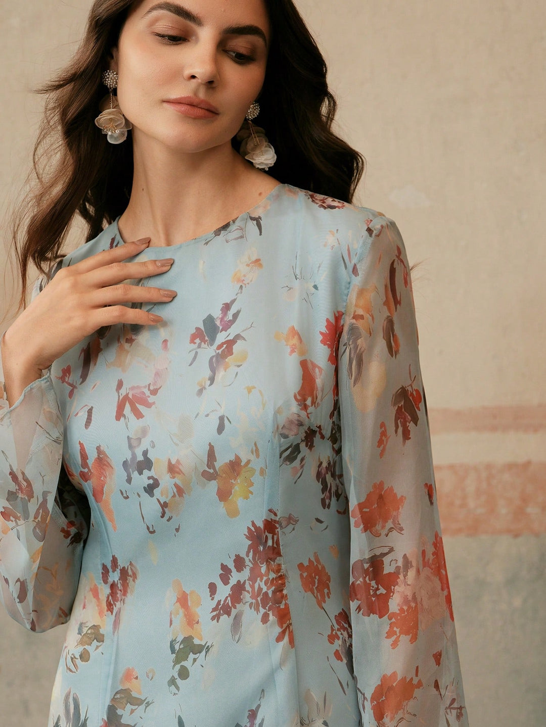 Rochie maxi SHEIN, albastru