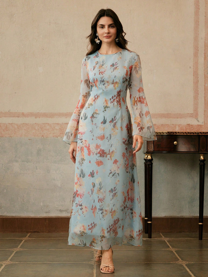 Rochie maxi SHEIN, albastru