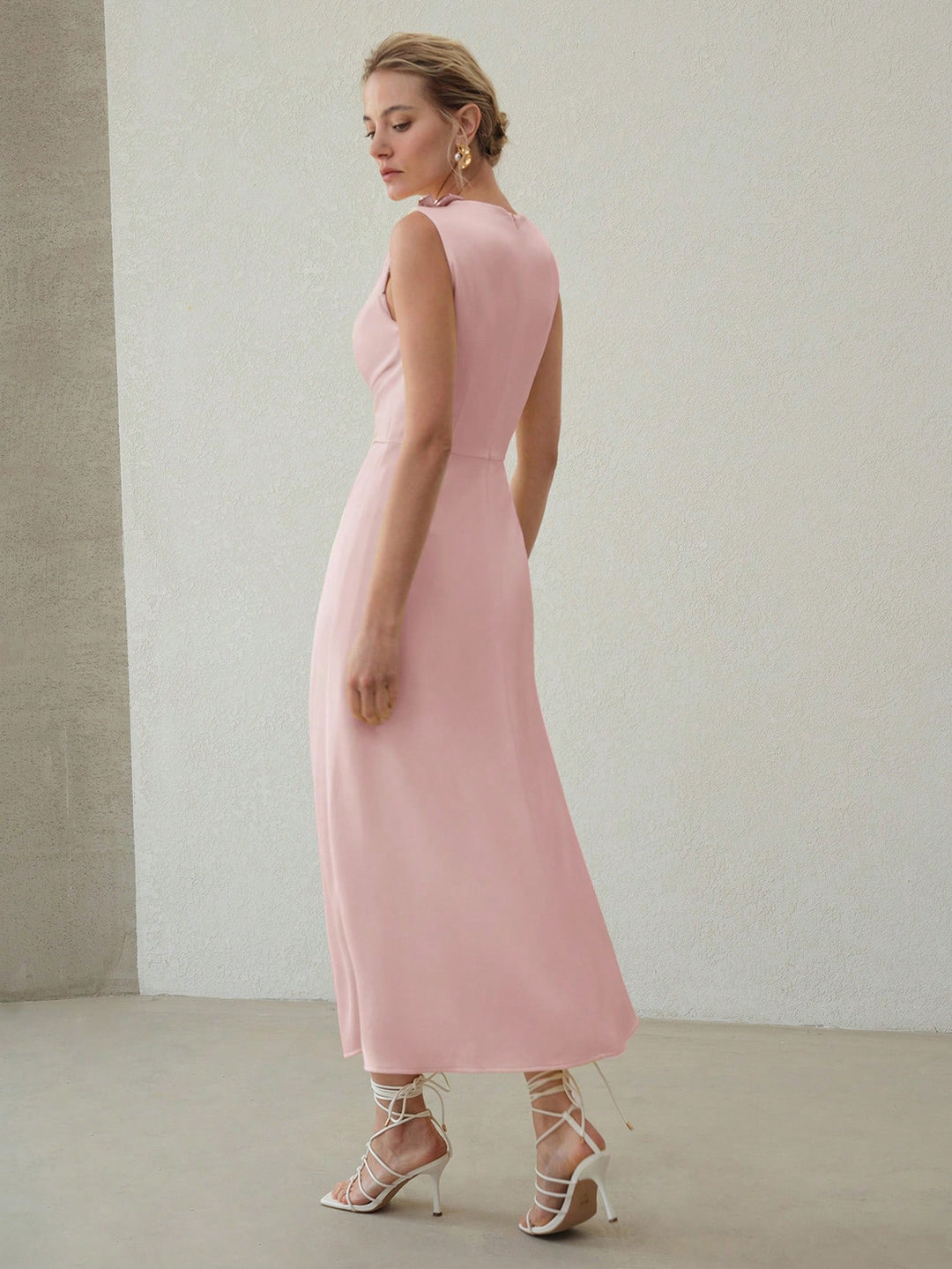 Rochie midi SHEIN, roz