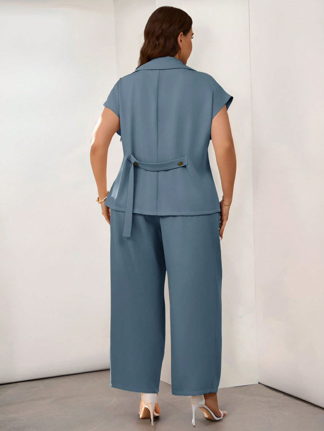 Costum SHEIN, albastru