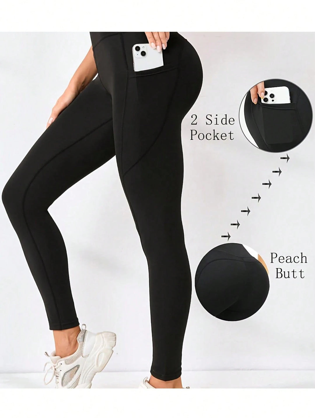 Leggings SHEIN, fekete