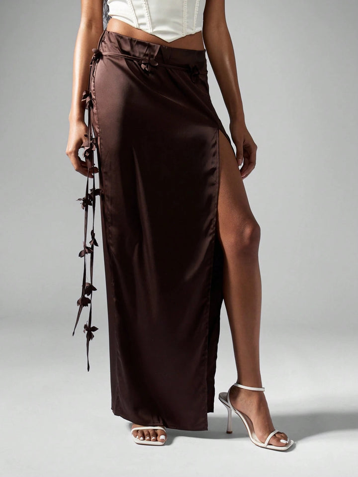 Fustă maxi Missguided by Shein, maro