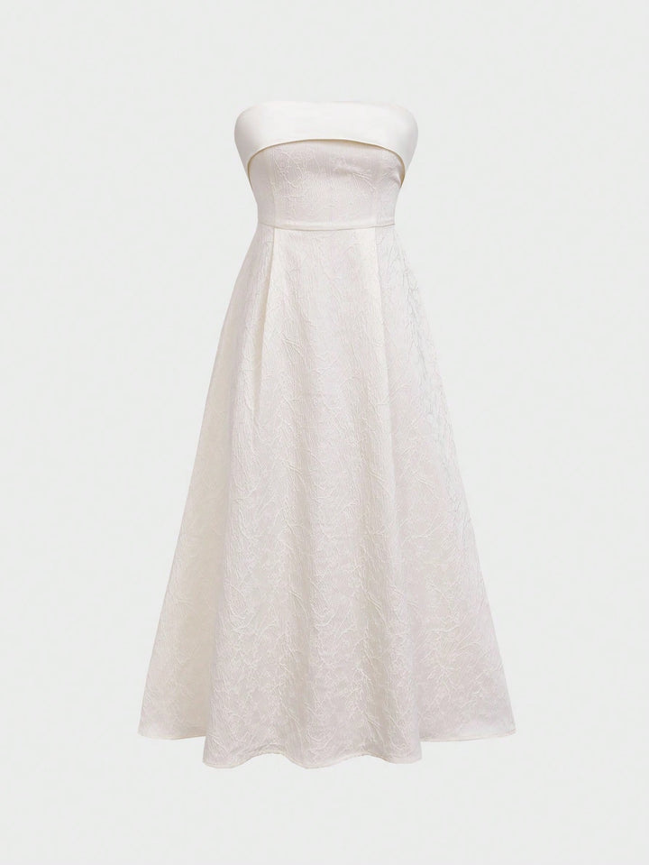 Rochie midi SHEIN, bej