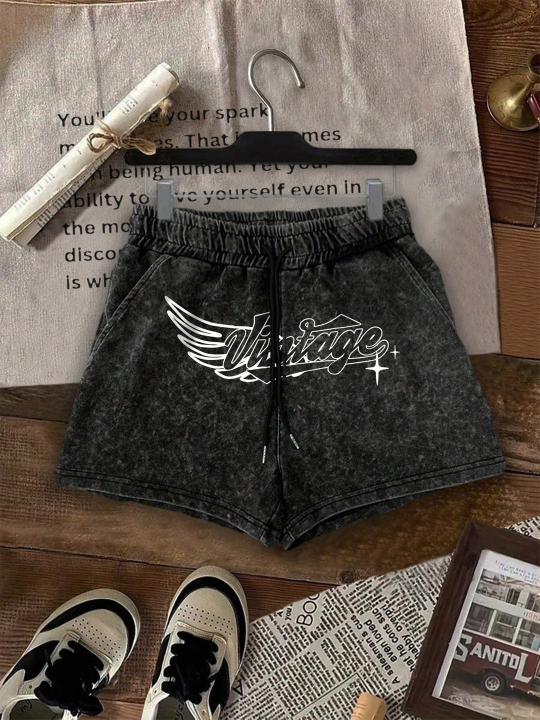 Pantaloni scurți SHEIN, gri