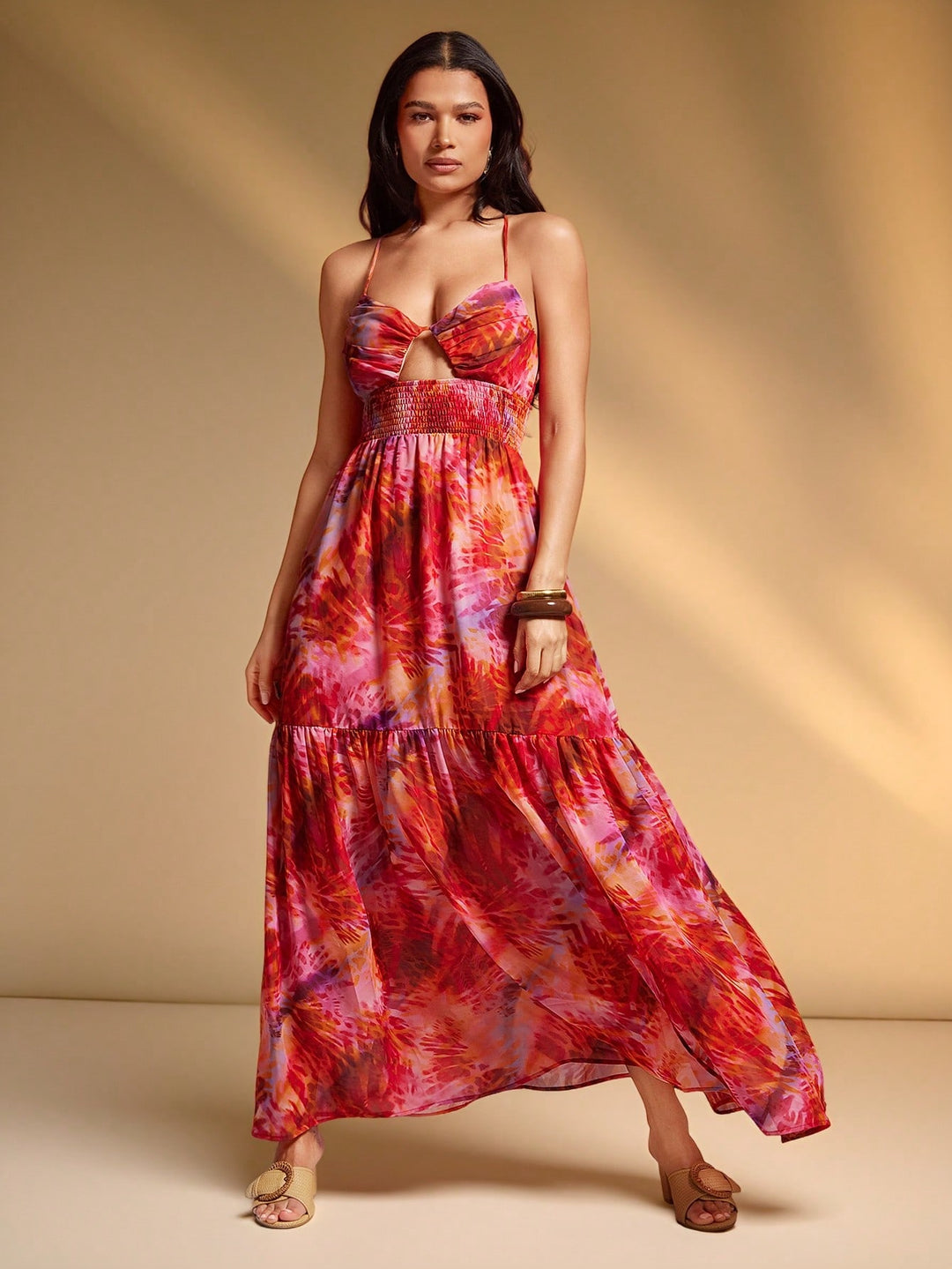 Rochie maxi SHEIN, mix culori