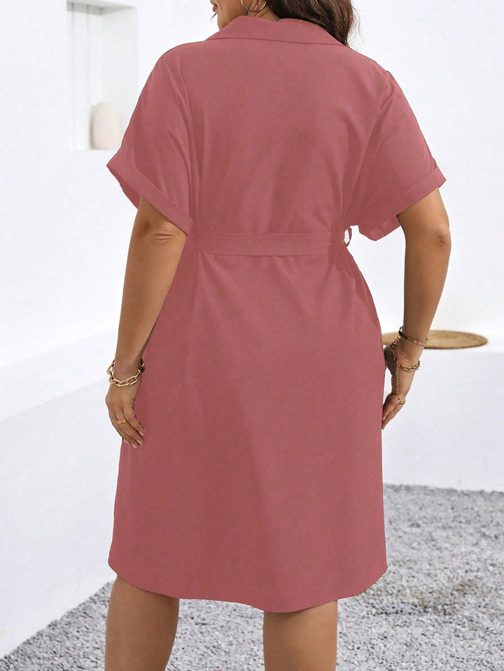 Rochie midi SHEIN, roz