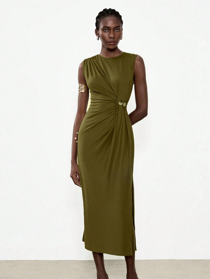 Rochie maxi SHEIN, verde