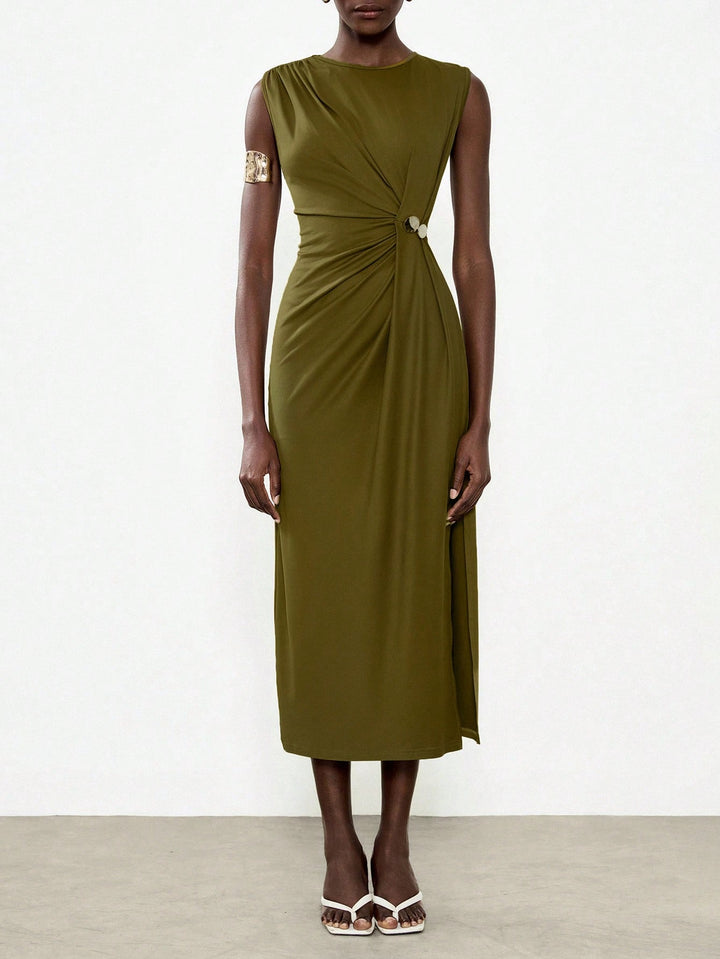 Rochie maxi SHEIN, verde