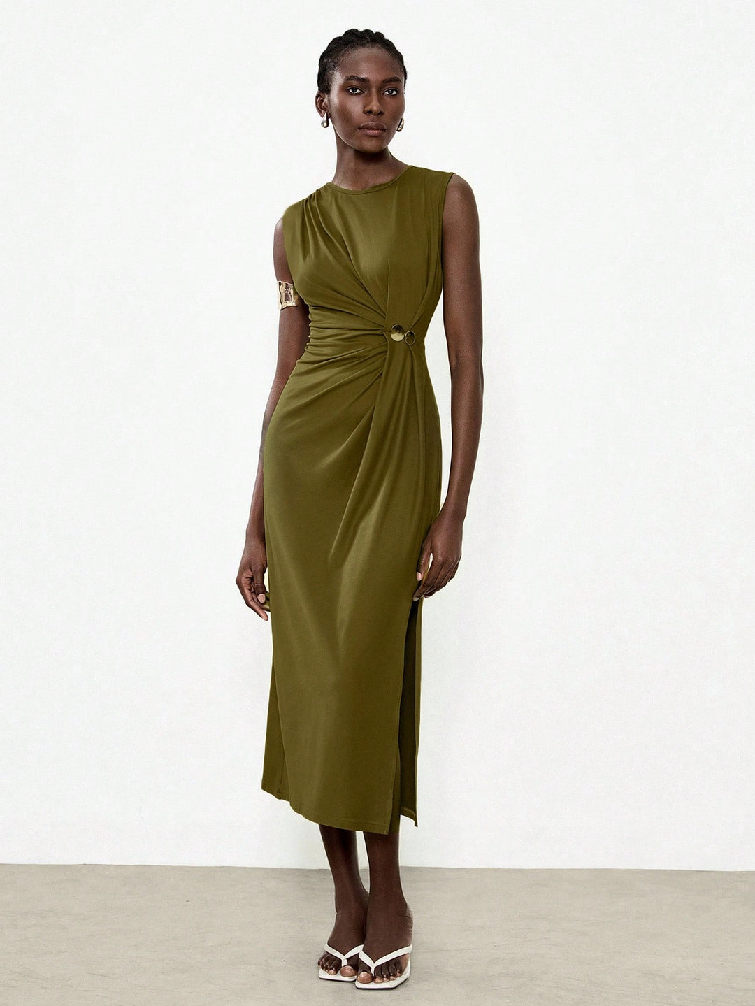 Rochie maxi SHEIN, verde
