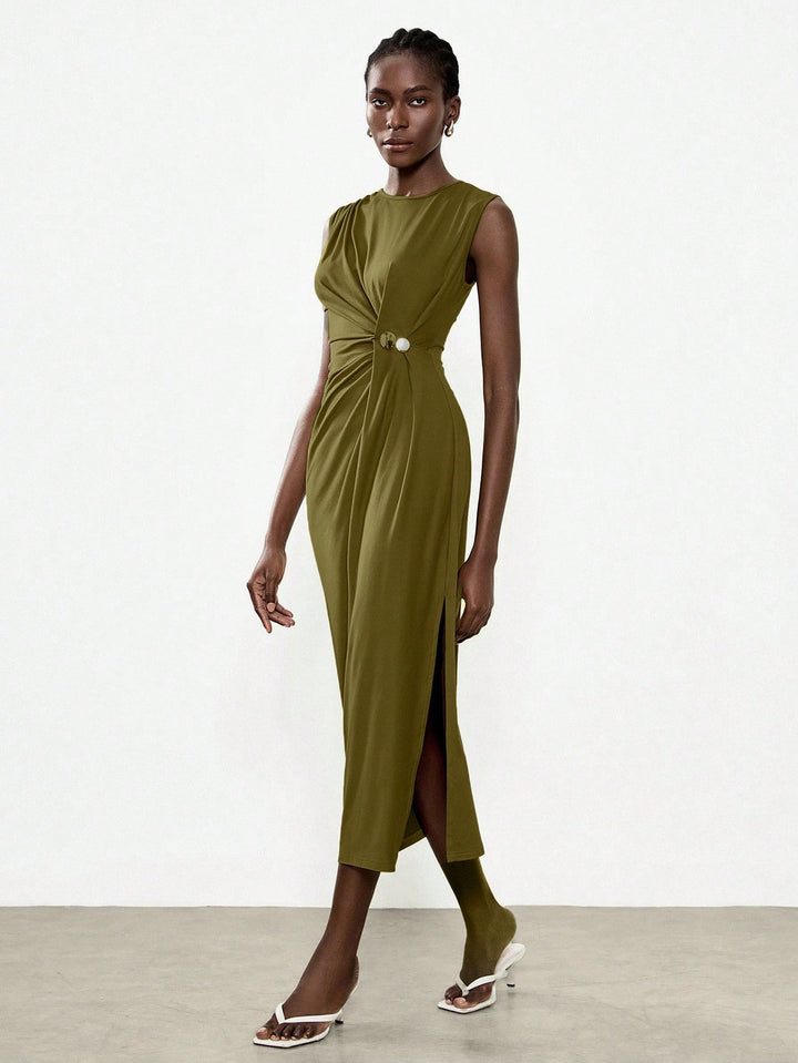 Rochie maxi SHEIN, verde